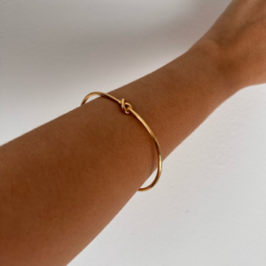 Bracelete Nó Banhado a Ouro ou Ródio / Semijoia/ MF Joias - Imagem 4