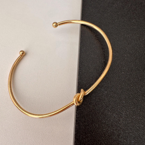 Bracelete Nó Banhado a Ouro ou Ródio / Semijoia/ MF Joias - Imagem 5