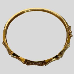 Bracelete Dourado Cravejado / Semijoia / MF Joias - Imagem 1