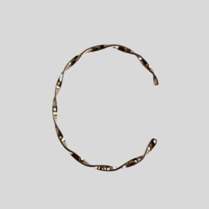 Bracelete Trançado Dourado / Semijoia / MF Joias - Imagem 1