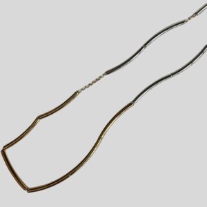 Choker Duo / Banhado a Ouro e Ródio / Semijoia / MF Joias - Imagem 1