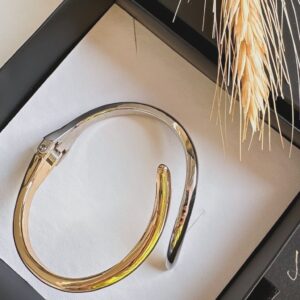 Bracelete Duo / Semijoia Banhada a Ouro e Ródio / MF Joias - Imagem 3