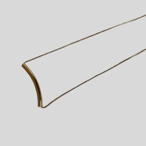 Colar Tubo Dourado / Semijoia / MF Joias - Imagem 1
