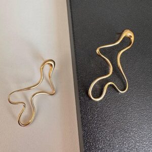 Conjunto Orgânico Dourado / Semijoia / MF Joias - Imagem 4