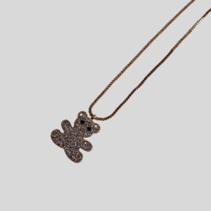 Colar Urso Micro Zircônia / Semijoia / MF Joias - Imagem 1