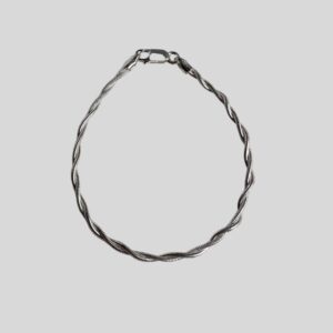 Pulseira Trançada Fina Prata 925 / MF Joias - Imagem 1
