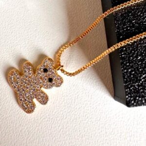 Colar Urso Micro Zircônia / Semijoia / MF Joias - Imagem 4