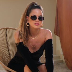 Argola Dourada / Semijoia / MF Joias - Imagem 2