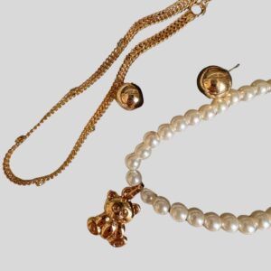 Kit Completa - Chokers + Brinco / Semijoias / MF joias - Imagem 1