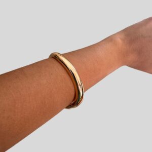Bracelete Fino Banhado a Ouro / Semijoia / MF Joias - Imagem 3