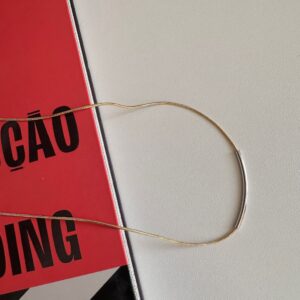 Corrente Veneziana Fio Duo Banhado a Ouro e Ródio / Semijoia / MF Joias - Imagem 4