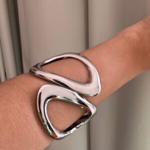 Bracelete Ródio G / Semijoia / MF Joias - Imagem 3