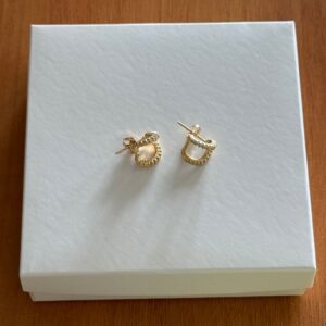 Brinco Cravejado / Semijoia / MF Joias - Imagem 5