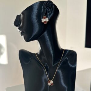 Conjunto Trevo Micro Zircônia / Banhado a Ouro / Semijoia / MF Joias (Cópia) - Imagem 2