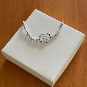 Pulseira Corrente Canudo Pingente Zircônia / Semijoia / MF Joias - Imagem 5