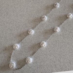 Colar Choker Bolinhas Prateado/ Semijoias MF Joias - Imagem 2